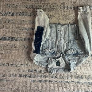 upcycled vintage jean jacket. artist created. one of a kind
